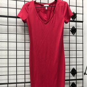 Ankle length pink dress